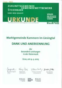 Urkunde Gemeinde