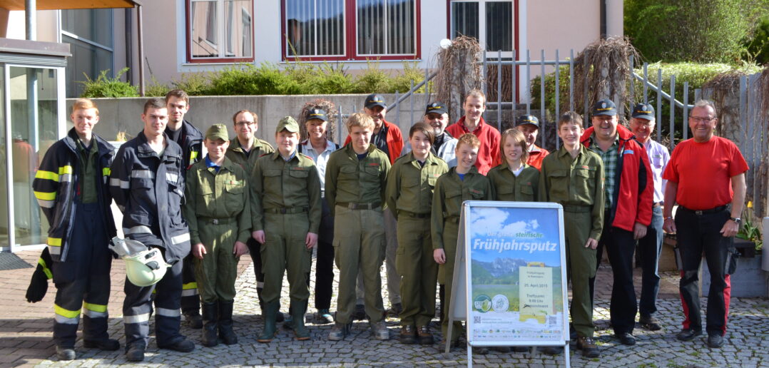 Frühjahrsputz 2015 mit der Feuerwehr Kammern und vielen freiwilligen Helfern