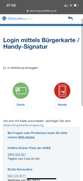 Smartphoneaufnhame Handy-Signatur