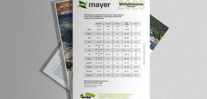 Gemeindezeitung Dez. 2022 und Abfuhrkalender für 2023