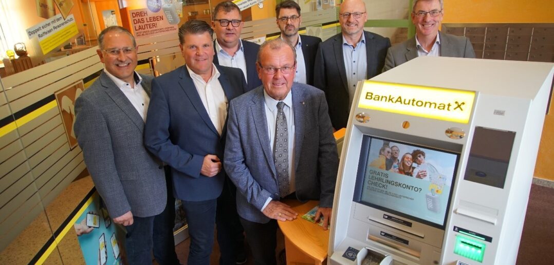 Bürgermeister mit Bankomat